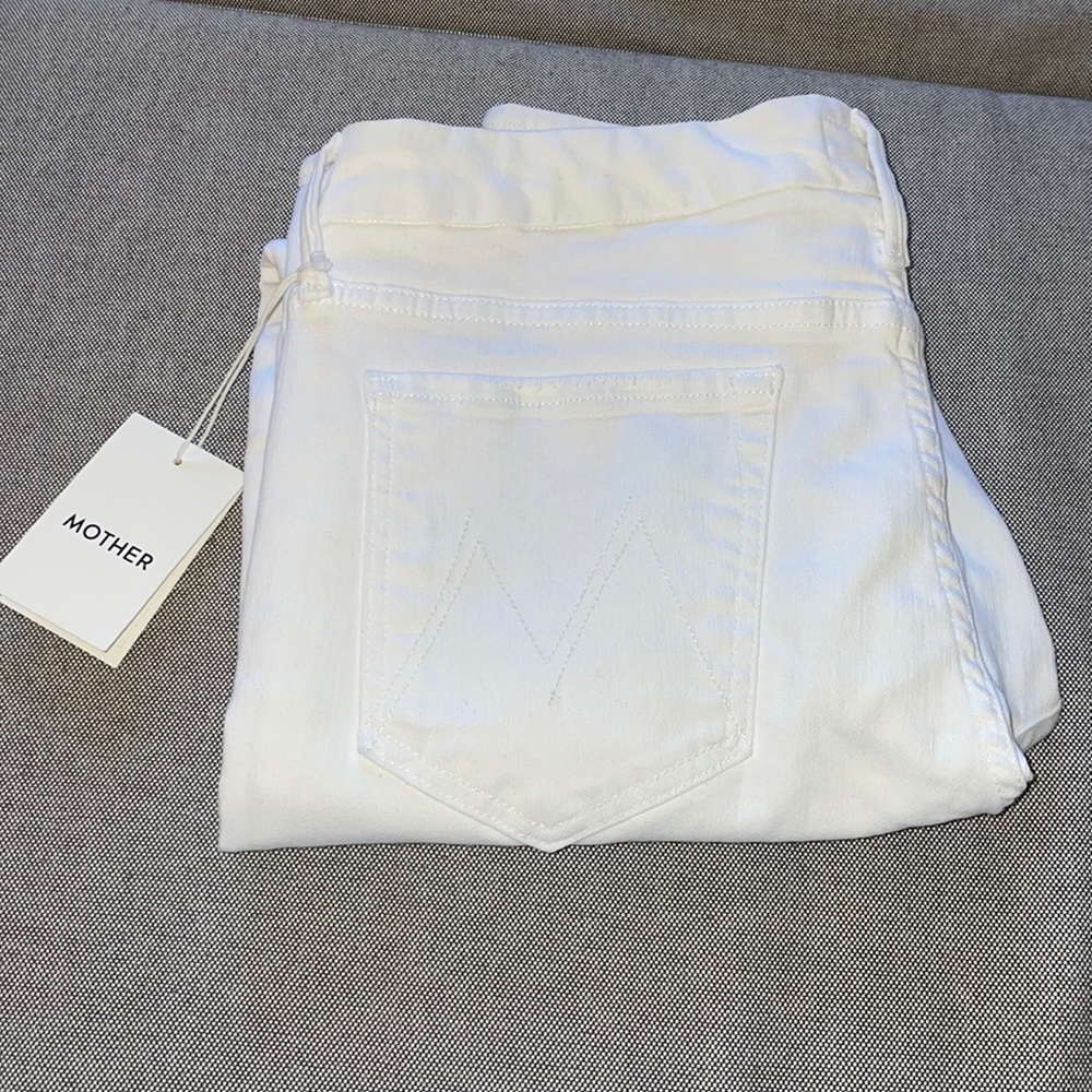 Mother Denim The Looker Crop-The Fairest of them all White color